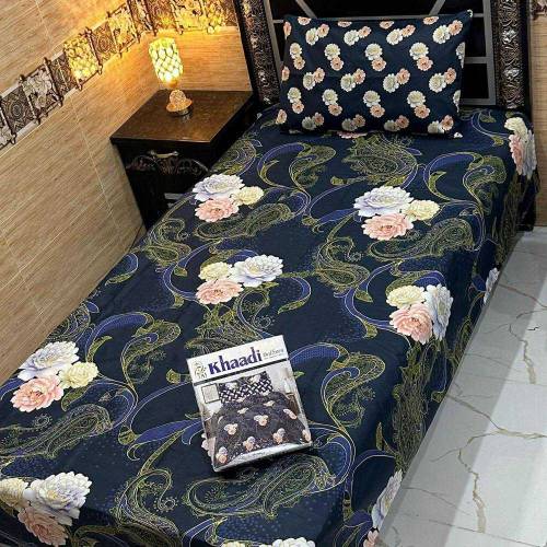 *4Pc Export Cotton Single Pair Bedsheets