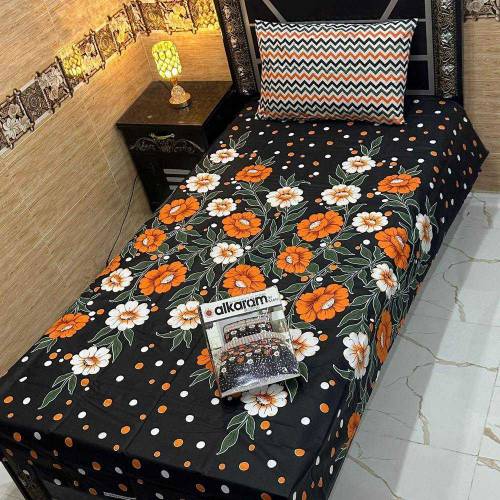 *4Pc Export Cotton Single Pair Bedsheets