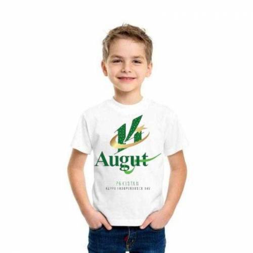 Boys 14 August printed T-shirts.pp
