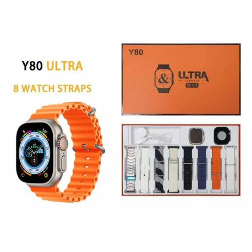 Y18 Ultra Smartwatch plus 8 strap combination with 2.02 display secree