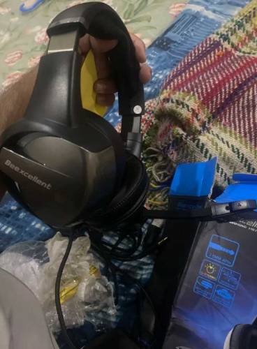 Beexcellent GM-7 RGB Gaming Headphones, Gaming Mic Noise Cancellation 