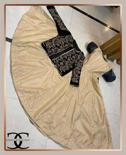 2 Pcs Women's Stitched Silk Plain Maxi