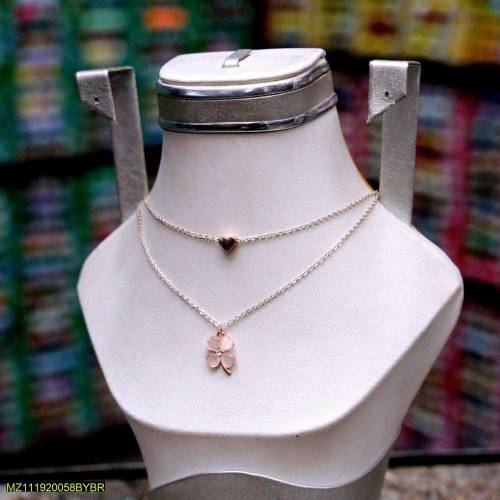 2 Layered Women Neckless Chain 