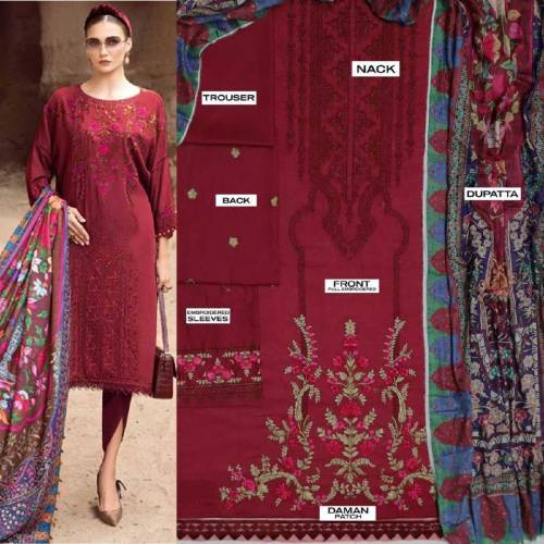  3 Pieace Lawn suit beautifull (sapphire) for sale only Delivery