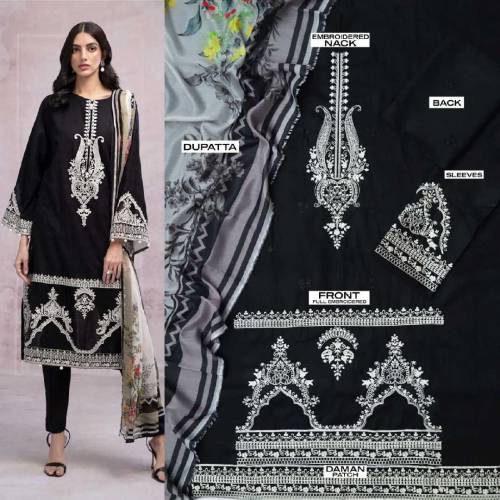  3 Pieace Lawn suit beautifull (sapphire) for sale only Delivery