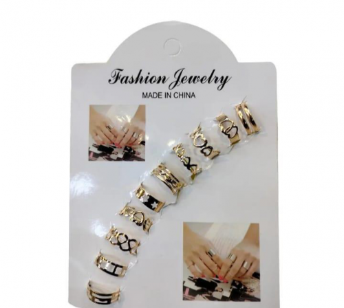 Antique Boho Rings Set, Pack of 10