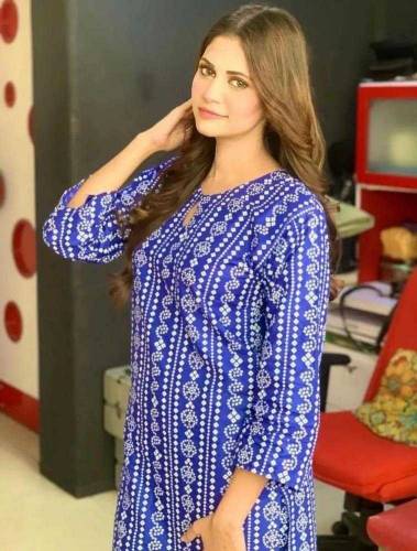 2 pc women stitched linen chunri suit 