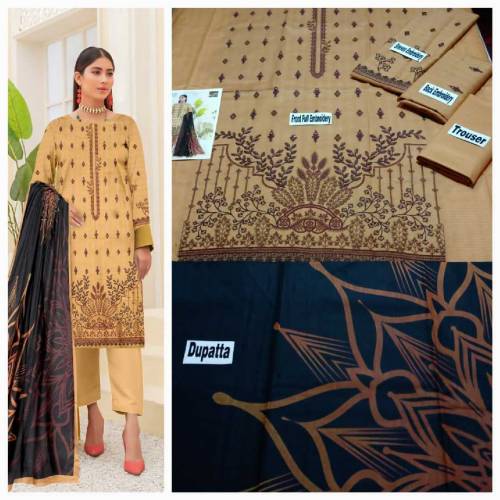 3ps digital printed lawn vol24