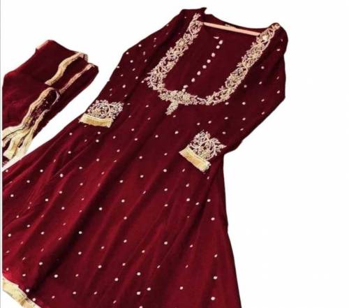 3 pcs Stitched Maxi For Women's 