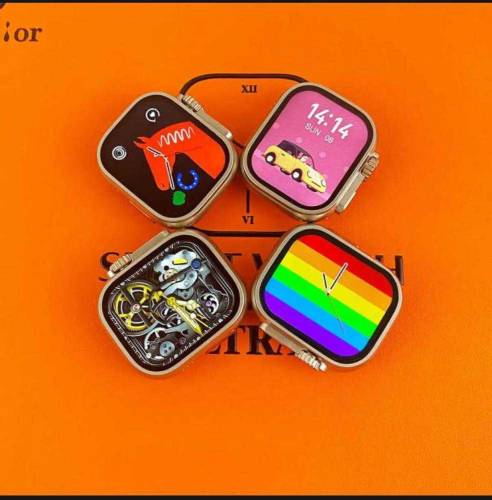 Original S100 ultra 9 Smart watch with 7 x Straps