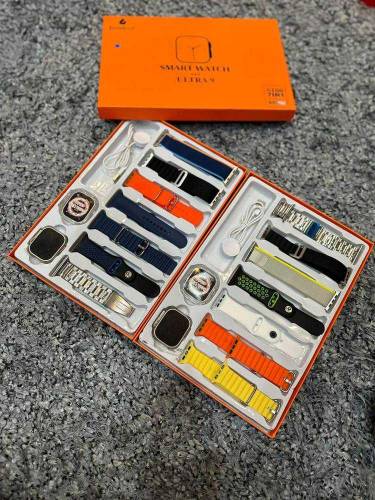 Original S100 ultra 9 Smart watch with 7 x Straps