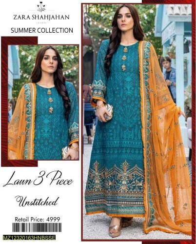 •  Fabric: Lawn•  Pattern: Embroidered•  Shirt Front - Pattern: Embroi