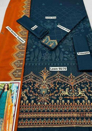 •  Fabric: Lawn•  Pattern: Embroidered•  Shirt Front - Pattern: Embroi