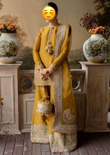 Fabric :*ORGANZA Suit With MALAI Trouser