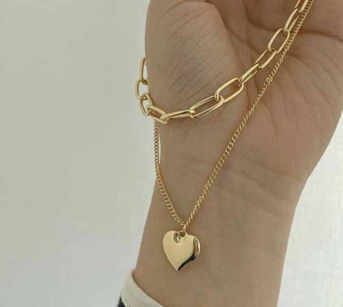 2 layered beautiful heart pendent
