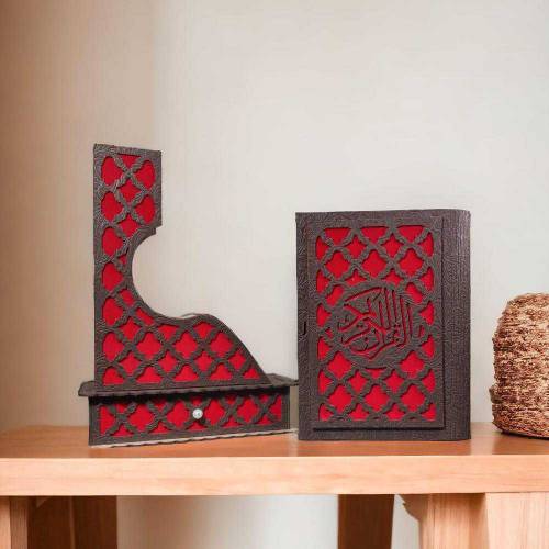 wooden Quran holder stand