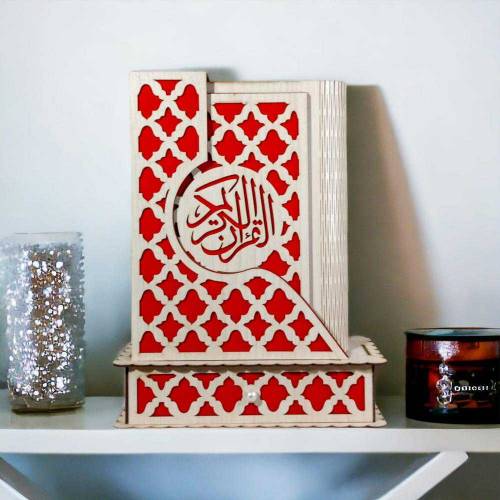 wooden Quran holder stand