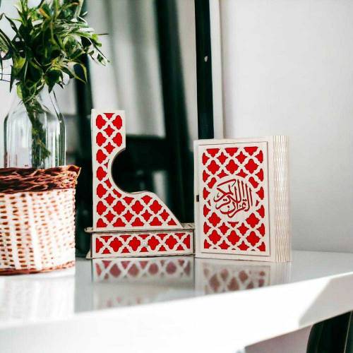 wooden Quran holder stand