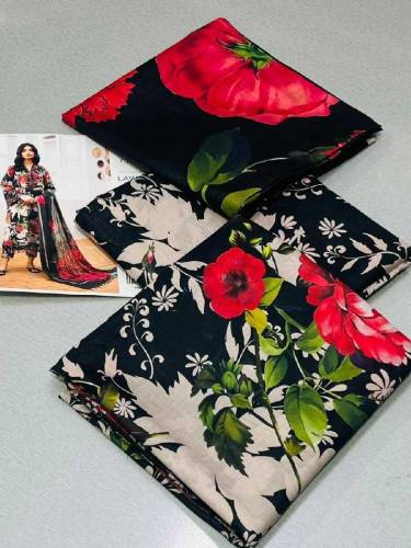 Summer Clearance Sale *Baroque | 3pc Digital Printed Lawn Vol 24'* 