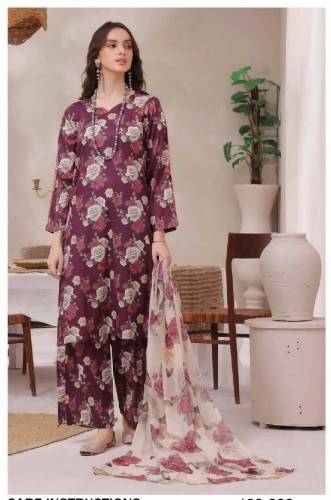 Summer Clearance Sale *Baroque | 3pc Digital Printed Lawn Vol 24'* 