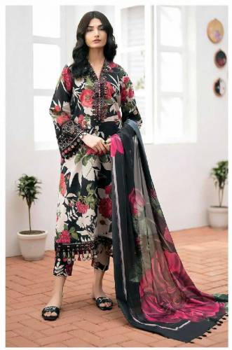 Summer Clearance Sale *Baroque | 3pc Digital Printed Lawn Vol 24'* 
