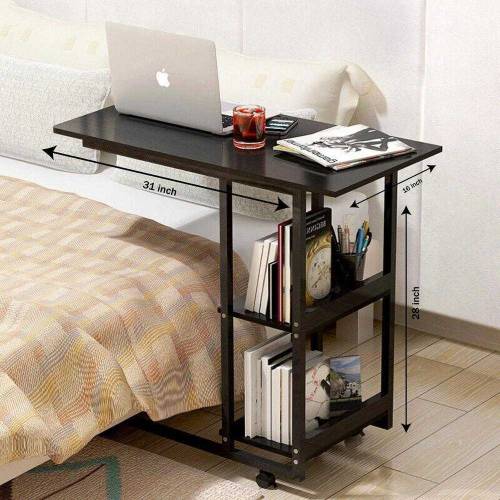 Wooden laptop and study side table