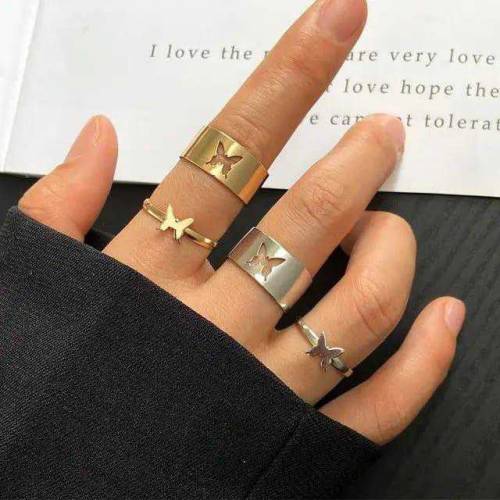New Couple Rings Set - Pack of 4