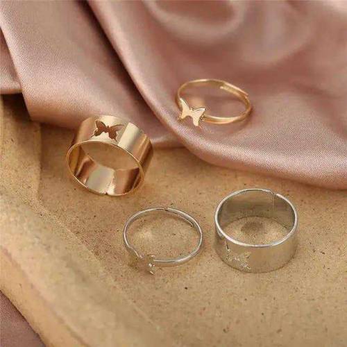 New Couple Rings Set - Pack of 4