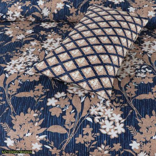 latest 3 PCs double bedsheet collection 