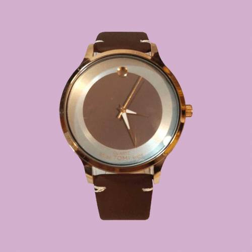  Stylish Swiss Tomi Made Quartz Watch Sleek Minimalist Design with Bro