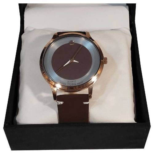  Stylish Swiss Tomi Made Quartz Watch Sleek Minimalist Design with Bro