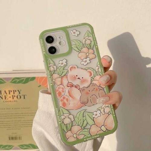 iPhone back cover only - sweet garden bear  