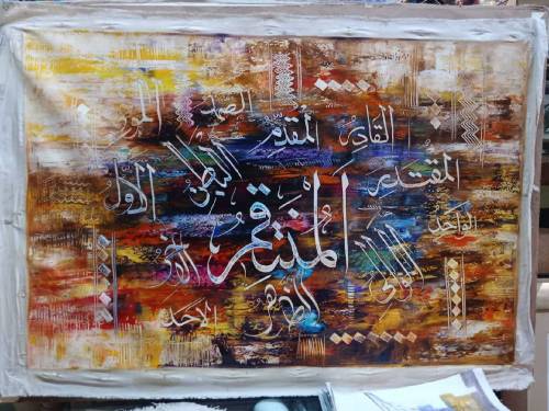 Oil painting on canvas original,knife work.
