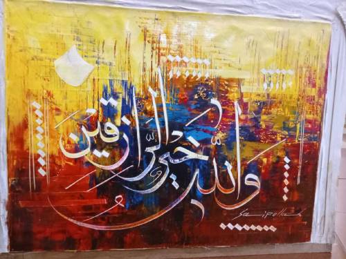 Oil painting on canvas original,knife work.