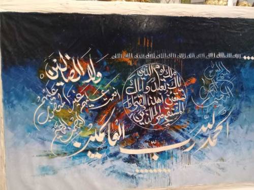 Oil painting on canvas original,knife work.
