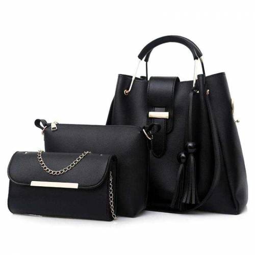 3 pcs PU leather shoulder bag