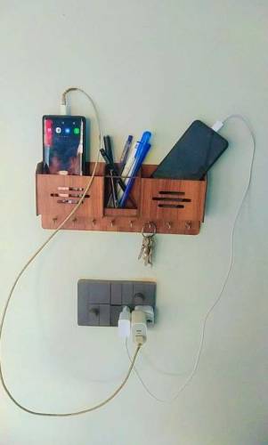 Wall hanging keys, pen and Mobile holder