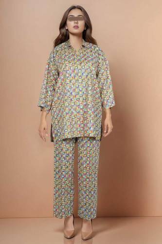Saya Unstitched Printed Lawn 2 Piece (Shirt/Trouser)
