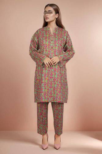 Saya Unstitched Printed Lawn 2 Piece (Shirt/Trouser)