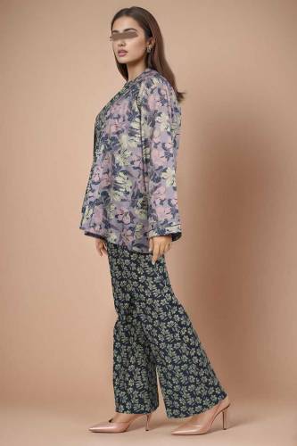 Saya Unstitched Printed Lawn 2 Piece (Shirt/Trouser)