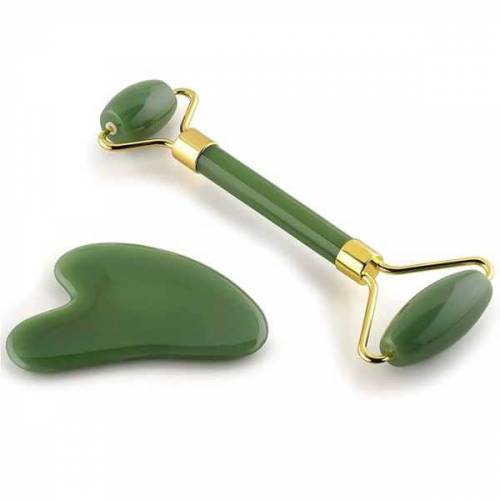 Flawless Jade Roller With Stone (marble) | Facial Roller Manual Massag
