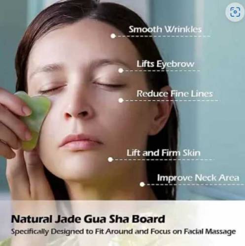 Flawless Jade Roller With Stone (marble) | Facial Roller Manual Massag