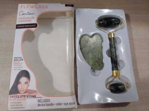 Flawless Jade Roller With Stone (marble) | Facial Roller Manual Massag