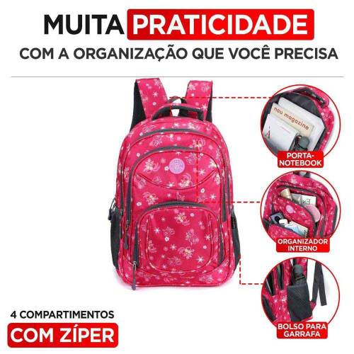 Student Backpack 4 Pockets Bag