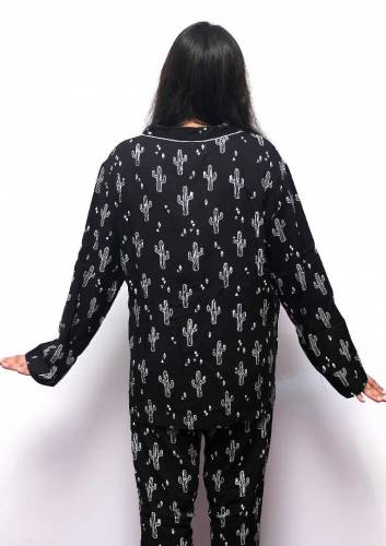 Boski Linen Printed Pajama Suit for girls & female boski lilan night d