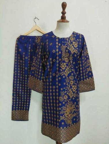 2Pc Stitched Printed Suits