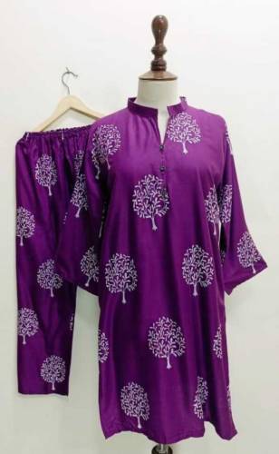 2Pc Stitched Printed Suits