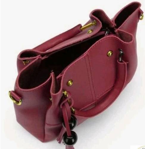Women’s PU Leather Plain Hand Bag Set