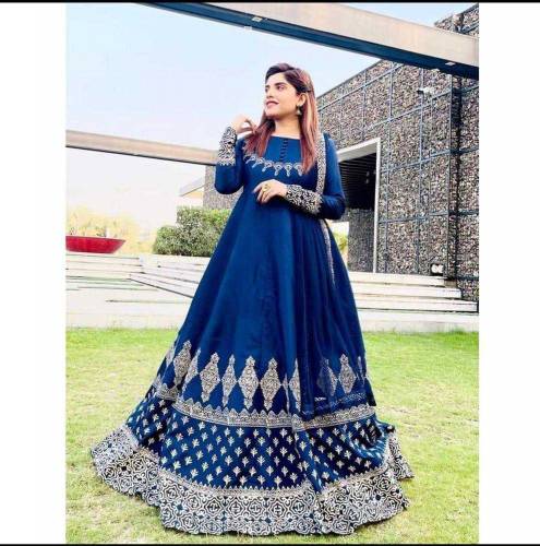 3 pcs Women Stitched katan silk printed suitsuit 