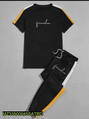 2 PC men polycter tracksuit
